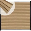 C-Wood Zelfbouw schutting composiet Rhombus Triple teak - zwart alu accessoires (180 x 180 cm)