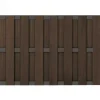 Hot C-Wood Zelfbouw schutting composiet Bari donkerbruin met antra alu accessoires (180 x 123 cm)