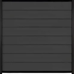 Clearance C-Wood Zelfbouw schutting composiet Modular antraciet - zwart alu accessoires (180 x 180 cm)