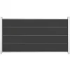 Sale C-Wood Zelfbouw schutting composiet Modular antraciet - wit alu accessoires (180 x 97 cm)