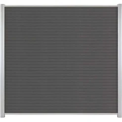 Online C-Wood Zelfbouw schutting composiet Rhombus Triple rock grey - blank alu accessoires (180 x 180 cm)