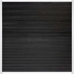 Clearance C-Wood Zelfbouw schutting composiet Rhombus Double zwart - wit alu accessoires (180 x 180 cm)