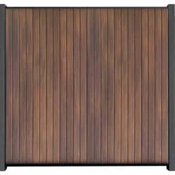 Outlet C-Wood Zelfbouw schutting verticaal Rhombus Double ipé - antraciet alu accessoires (170 x 180 cm)