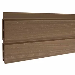 Outlet C-Wood Zelfbouw schutting verticaal Rhombus Double ipé - antraciet alu accessoires (170 x 180 cm)