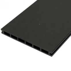 New C-Wood Zelfbouw schutting composiet Modular antraciet - zwart alu accessoires (180 x 97 cm)