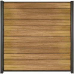 C-Wood Zelfbouw schutting hardhout Mix & Match Ipé - antraciet alu accessoires (180 x 180 cm)