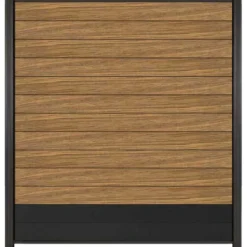 Outlet C-Wood Zelfbouw schutting hardhout Mix & Match Thermo Fraké / antraciet - antraciet alu accessoires (180 x 200 cm)