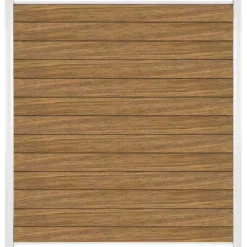Outlet C-Wood Zelfbouw schutting hardhout Mix & Match Thermo Fraké - wit alu accessoires (180 x 200 cm)