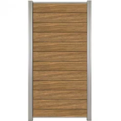 Sale C-Wood Zelfbouw schutting hardhout Mix & Match Thermo Fraké - blank alu accessoires (90 x 180 cm)