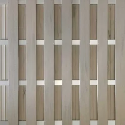 Clearance C-Wood Zelfbouw schutting composiet Bari steengrijs gevlamd met blank alu accessoires (180 x 180 cm)