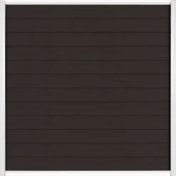 New C-Wood Zelfbouw schutting composiet Mix & Match antraciet - wit alu accessoires (180 x 180 cm)
