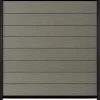 Outlet C-Wood Zelfbouw schutting composiet Modular co-ex grijs - zwart alu accessoires (180 x 180 cm)