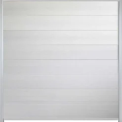 C-Wood Zelfbouw schutting composiet Modular wit - blank alu accessoires (180 x 200 cm)