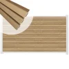 Clearance C-Wood Zelfbouw schutting composiet Rhombus Triple teak - wit alu accessoires (180 x 90 cm)