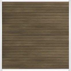 Online C-Wood Zelfbouw schutting composiet Rhombus Double ipé - wit alu accessoires (180 x 180 cm)