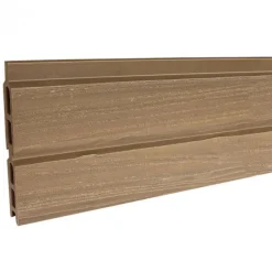 Online C-Wood Zelfbouw schutting composiet Rhombus Double ipé - wit alu accessoires (180 x 180 cm)