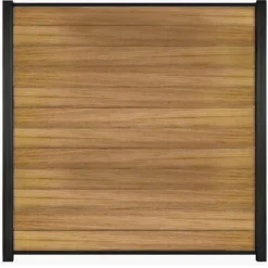 Outlet C-Wood Zelfbouw schutting hardhout Mix & Match Ipé - zwart alu accessoires (180 x 180 cm)