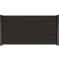 Sale C-Wood Zelfbouw schutting composiet Mix & Match antraciet - antraciet alu accessoires (180 x 90 cm)
