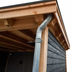 Discount TrendHout Daktrim aluminium zwart binnenhoek 50 x 50 cm (35 mm)