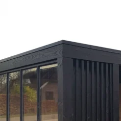 Clearance TrendHout Daktrim aluminium zwart buitenhoek 50 x 50 cm (35 mm)