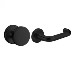 New Austria Deurbeslag - Berlijn - Knop-kruk - Zwart gepoedercoat