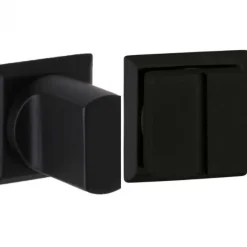 Austria Deurbeslag - Mallorca - Toilet vrij-bezet- Zwart gepoedercoat