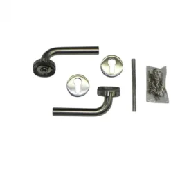 Online HomingXL Deurkruk met rozetten voor tuindeur - stift 120 mm