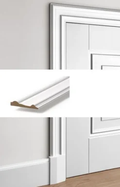 Discount Austria Deurlijst BR5 gegrond wit 248,6 x 7 x 1,2 cm (5 lengtes)