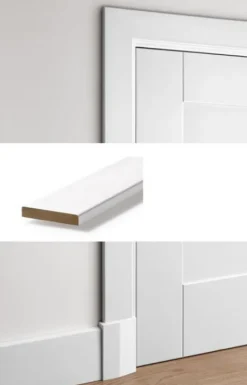 Online Austria Deurlijst BR6 gegrond wit 248,6 x 7 x 1,2 cm (5 lengtes)