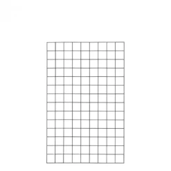 Online Plus Danmark Draadmat staal - Cubic recht zwart (90 x 140 cm)