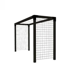 Sale Plus Danmark Droogrek hout en staal met gaaspanelen 369 x 108 x 199 cm