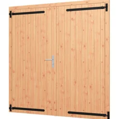 Online TrendHout Dubbele deur met kozijn - 1760 x 1950 mm