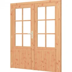 Discount TrendHout Dubbele deur met kozijn - 780 x 1930 mm