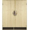 Online Plus Danmark Dubbele dichte deur incl. kozijn en beslag - Rechtsdraaiend - Onbehandeld - 151,2 x 187,8 cm
