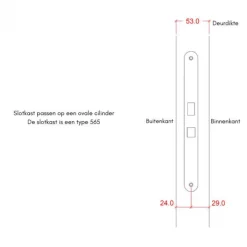 Outlet Plus Danmark Dubbele dichte deur incl. kozijn - Rechtsdraaiend - Onbehandeld - 151,2 x 187,8 cm