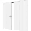 Sale TrendHout Dubbele plaatdeur XL met kozijn - wit - 1200 x 2115 mm incl. beslag