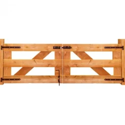 Online Elephant Dubbele poort Douglas incl. zwart beslag (300 x 100 cm) dikte 4,5 cm