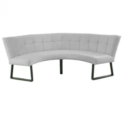 Outlet HomingXL Eetkamerbank - Amsterdam - stof Element lichtgrijs 04 - geschikt voor tafel 150 cm