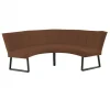 Outlet HomingXL Eetkamerbank - Amsterdam - stof Element donkerbruin 25 - geschikt voor tafel 130 cm