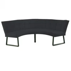 Discount HomingXL Eetkamerbank - Amsterdam - stof Element antraciet 01 - geschikt voor tafel 130 cm