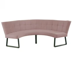 Online HomingXL Eetkamerbank - Amsterdam - stof Element grijsbruin 05 - geschikt voor tafel 150 cm