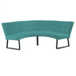 Discount HomingXL Eetkamerbank - Amsterdam - stof Element turquoise 15 - geschikt voor tafel 130 cm