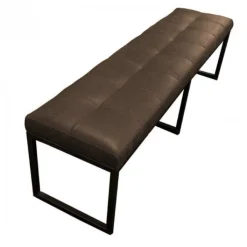 Online HomingXL Eetkamerbank - Atlanta - leer Colorado bruin 04 - 160 cm