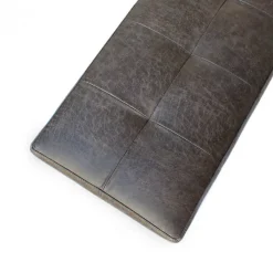 Clearance HomingXL Eetkamerbank - Atlanta - leer Colorado antraciet 01 - 160 cm