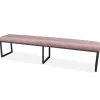 Discount HomingXL Eetkamerbank - Atlanta - stof Element lichtroze 18 - 140 cm