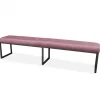 Discount HomingXL Eetkamerbank - Atlanta - stof Element roze 10 - 140 cm