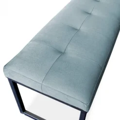 New HomingXL Eetkamerbank - Atlanta - stof Element lichtblauw 16 - 140 cm