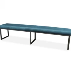 Discount HomingXL Eetkamerbank - Atlanta - stof Element petrol 14 - 200 cm