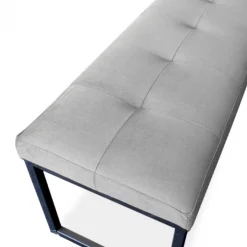 Discount HomingXL Eetkamerbank - Atlanta - stof Element lichtgrijs 04 - 140 cm