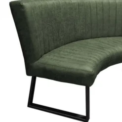 Sale HomingXL Eetkamerbank - Hengelo - lederlook Missouri groen 10 - geschikt voor tafel 130 cm